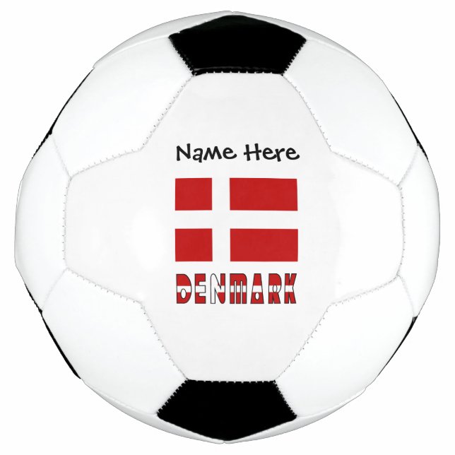 Denmark Danish Flag Personalised  Football (Front)