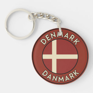Denmark Danmark Key Ring