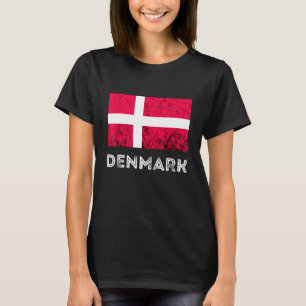 Denmark Dannebrog Danish Flag Dansk Roots Danish P T-Shirt