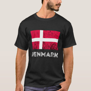 Denmark Dannebrog Danish Flag Dansk Roots Danish P T-Shirt