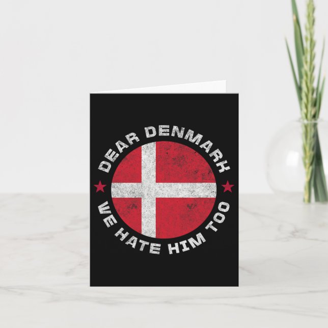 Denmark Dear Greenland We Hate Him Too Greenland A Card (Front)