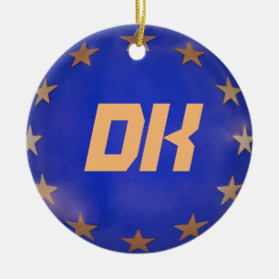 Denmark European Union Christmas Ornament