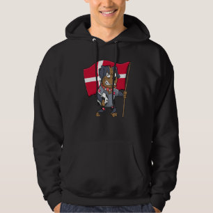 Denmark fan dog hoodie