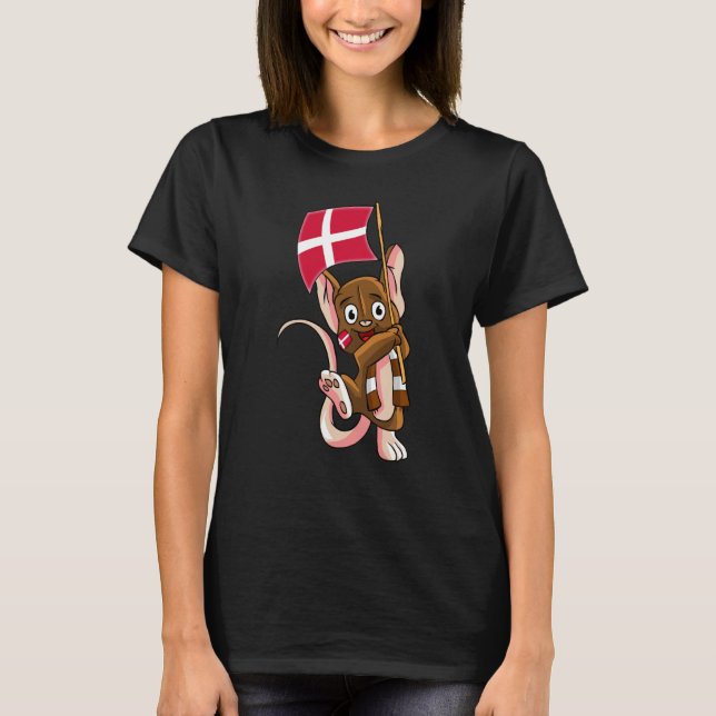 Denmark Fan Mouse T-Shirt (Front)