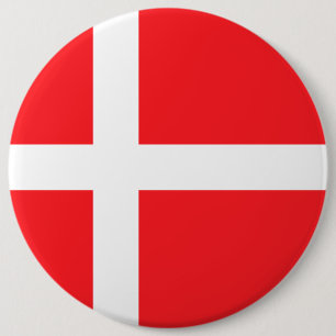 Denmark, flag 6 cm round badge