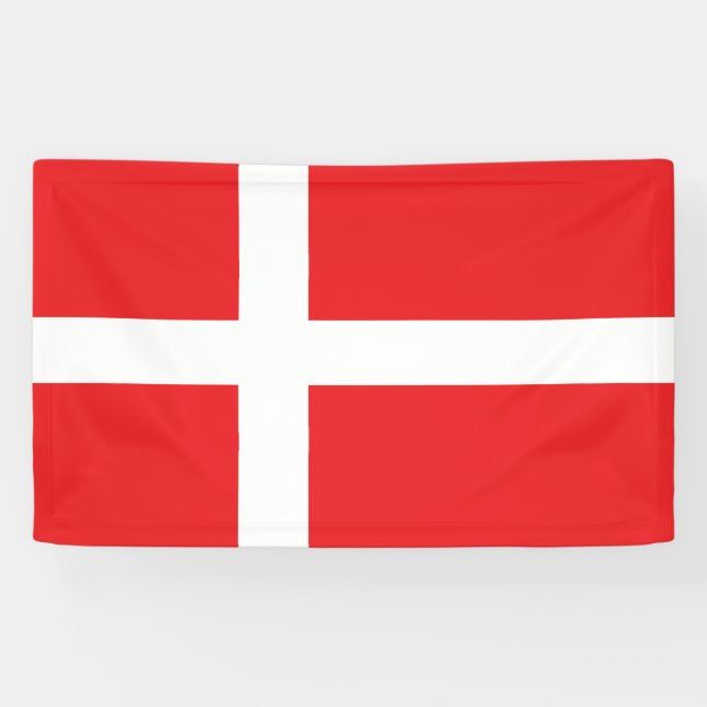 Denmark Flag Banner (Horizontal)