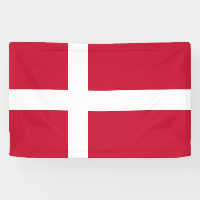 Denmark Flag Banner (Horizontal)