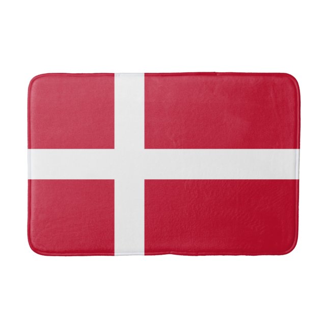 Denmark Flag Bath Mat (Front)