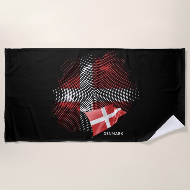 Denmark flag beach towel (Front)