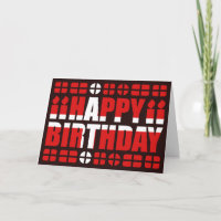 Denmark Flag Birthday Card