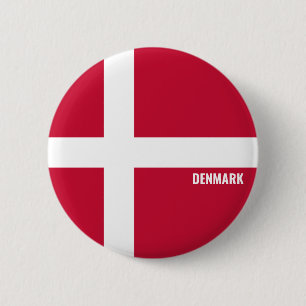 Denmark Flag Charming Patriotic 6 Cm Round Badge