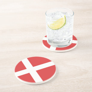 Denmark flag coaster