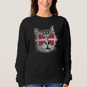 Denmark Flag Country Roots Cat Pride Men Women Sweatshirt