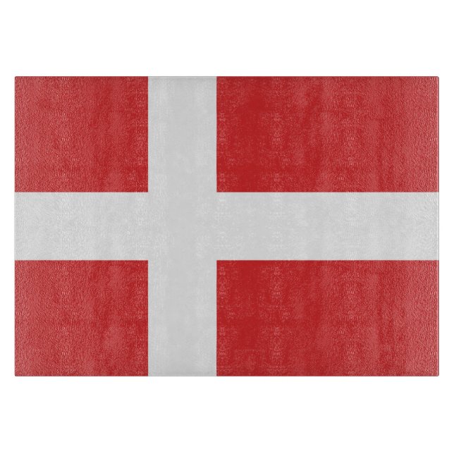 Denmark flag cutting board (Front)
