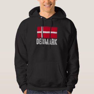 Denmark Flag Danish Soccer Team Football Soccer Na Hoodie