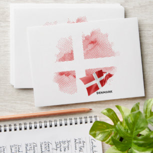 Denmark flag envelope