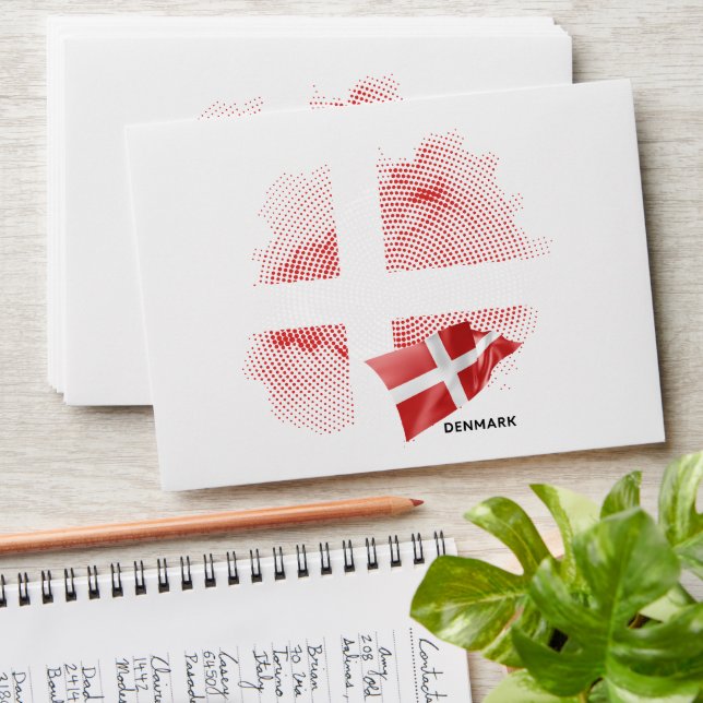 Denmark flag envelope (Stacked)