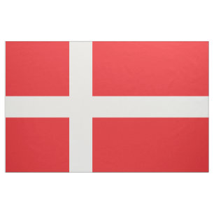 Denmark Flag Fabric
