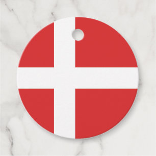 Denmark flag favour tags