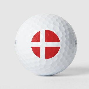 Denmark flag golf balls