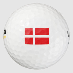 Denmark Flag Golf Balls