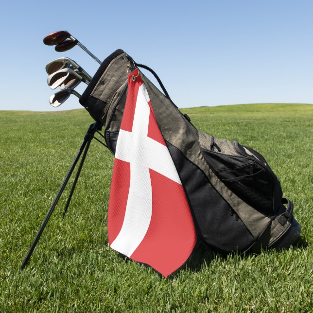Denmark flag golf towel (Green)