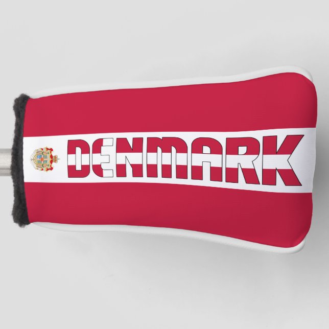 Denmark Flag Gorgeous Patriotic Golf Head Cover (Front)