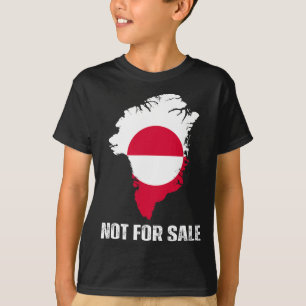 Denmark Flag Greenland Is Not For Sale Annex Green T-Shirt