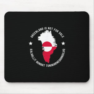 Denmark Flag Greenland Is Not For Sale Translation Mouse Mat