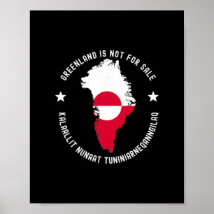 Denmark Flag Greenland Is Not For Sale Translation Poster
