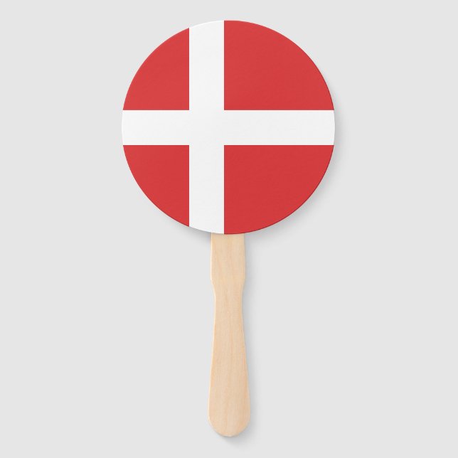 Denmark flag hand fan (Front)