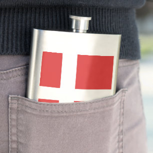 Denmark flag hip flask