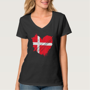 Denmark Flag I Love Denmark It Is In My Dna For Da T-Shirt