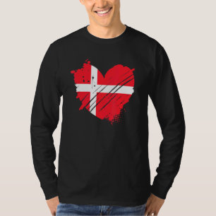 Denmark Flag I Love Denmark It Is In My Dna For Da T-Shirt