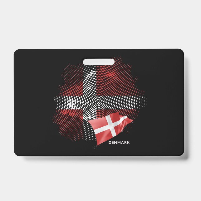Denmark flag ID badge (Front)