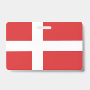 Denmark flag ID badge