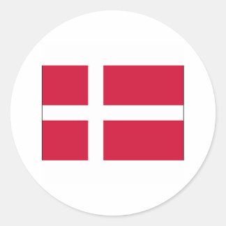 Denmark FLAG International Classic Round Sticker