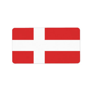 Denmark flag label