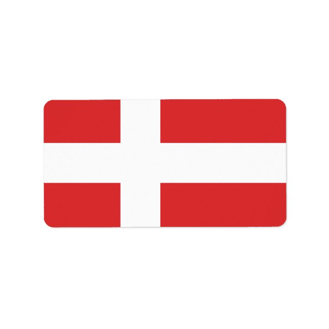 Denmark flag label (Front)