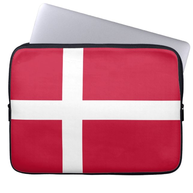 Denmark flag laptop sleeve (Front)