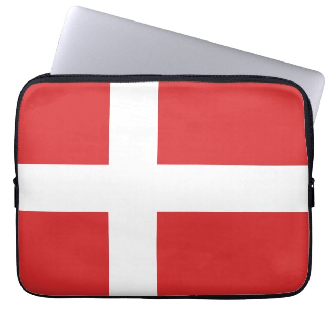 Denmark flag laptop sleeve (Front)