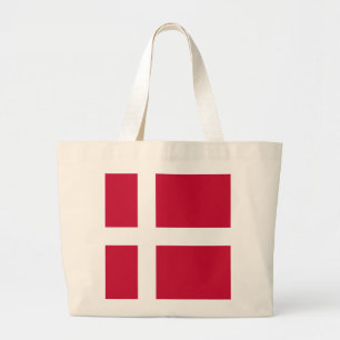 Denmark Flag Large Tote Bag