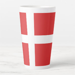 Denmark flag latte mug