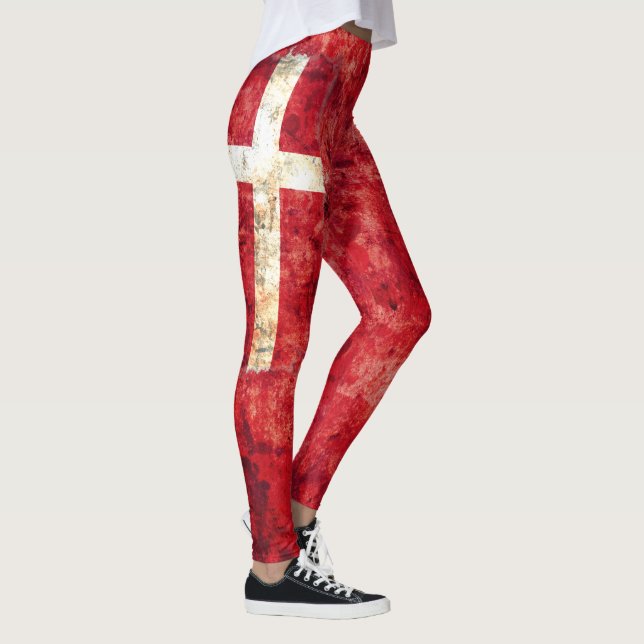 Denmark Flag Leggings (Right)