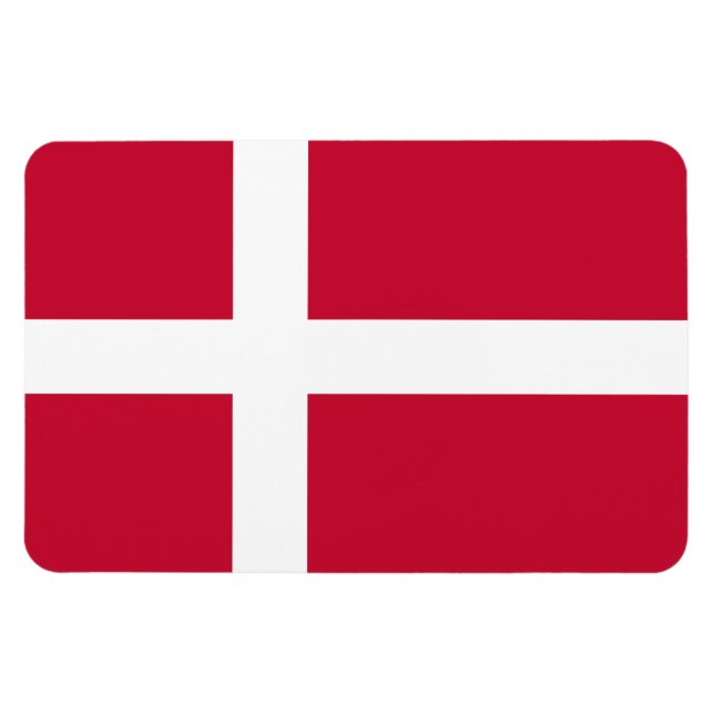 Denmark Flag Magnet (Horizontal)