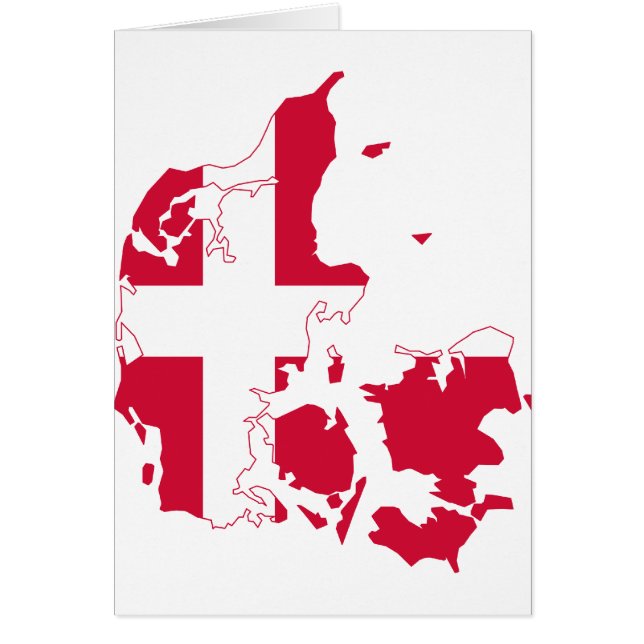 Denmark Flag map DK (Front)