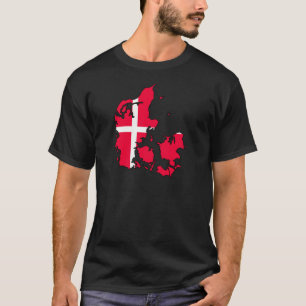 denmark flag map T-Shirt
