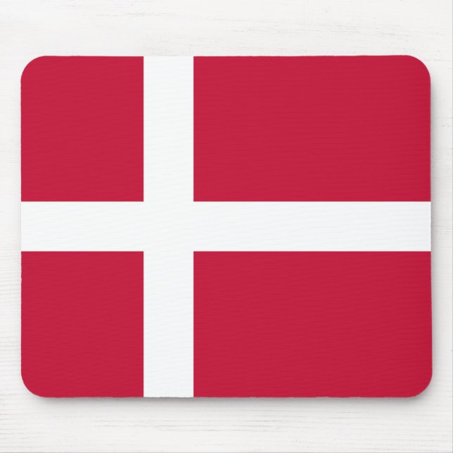 Denmark Flag Mouse Mat (Front)