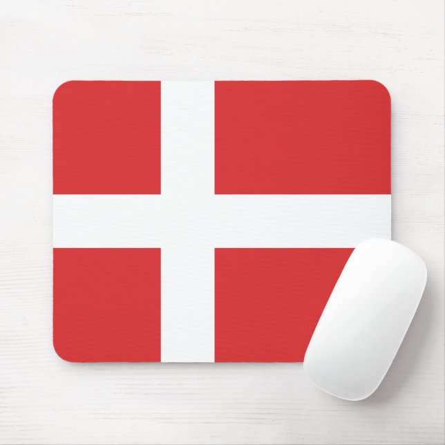 Denmark flag mouse mat (With Mouse)