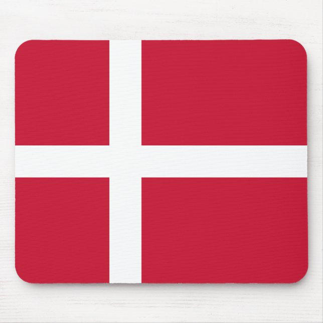Denmark Flag Mouse Mat (Front)